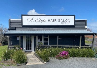 A.Style Hair Salon Building Sign