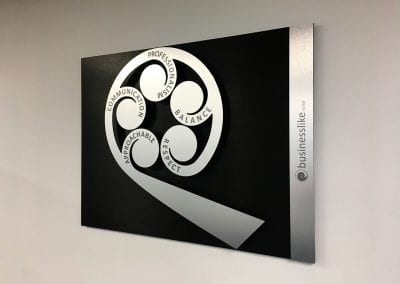 Business Like Accountants Brushed Aluminium Sign