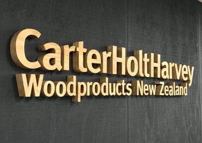 Carter Holt Harvey 3D Timber Sign