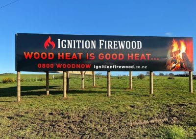Ignition Firewood Motorway Billboard