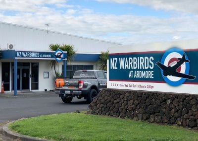 NZ Warbirds Building & Entry Signs