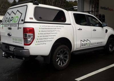 Rapid Facility Services Vehicle Signage