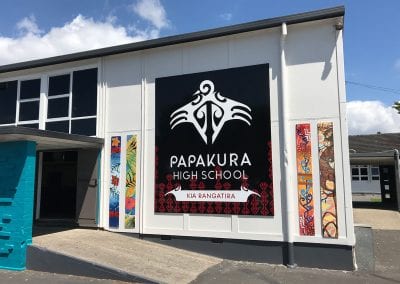 Papakura High School Building Signage