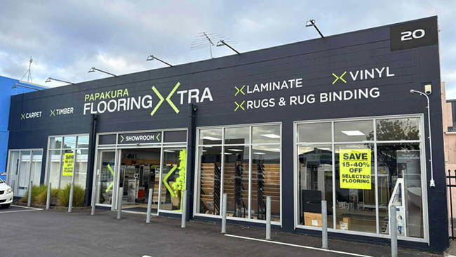 FlkooringXtra_Papakura_Building signage 650